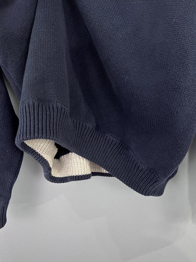 VTG Harrah’s Casino Sweater Sweatshirt Heavy Knit North Kansas City Navy Mens L - Picture 9 of 9